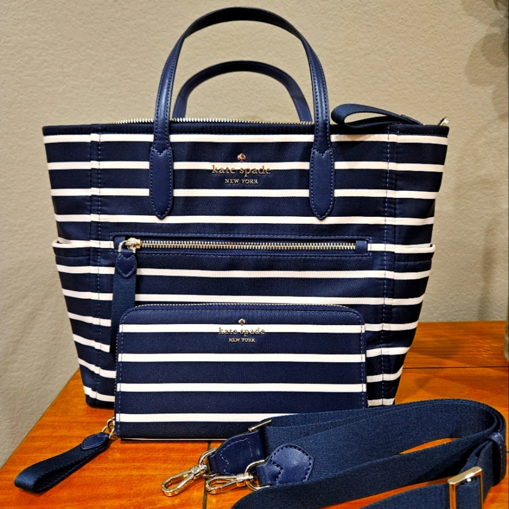 KS Tote w/sling+long wallet